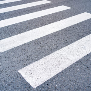 Close up crosswalk